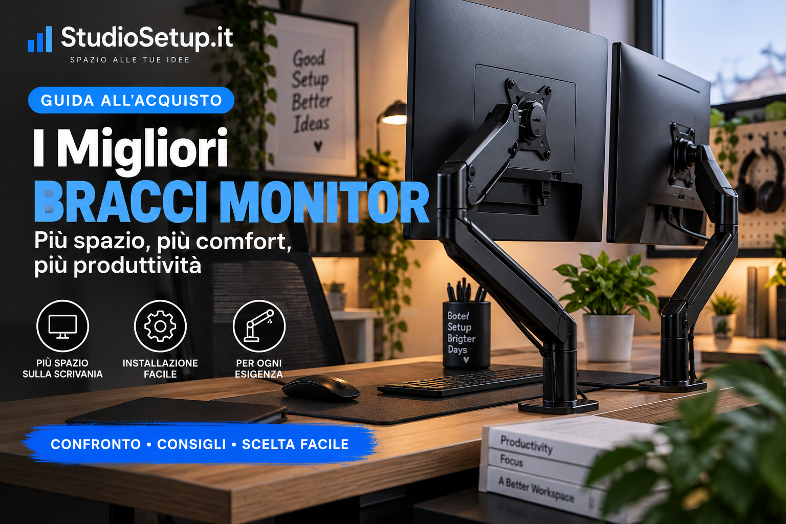 I 5 migliori bracci monitor per studiare e lavorare (2026)