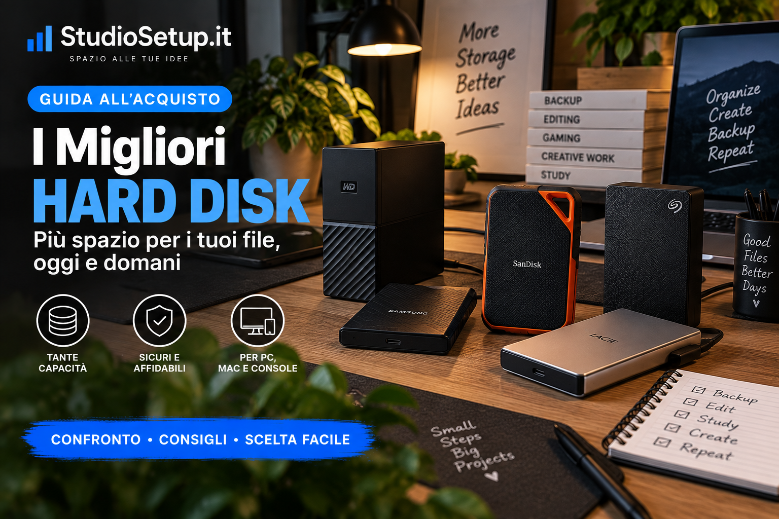 I 5 Migliori Hard Disk Esterni del 2026: affidabili, capienti e convenienti